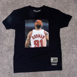 Dennis Rodman Graphic Tee from Mitchell and Ness